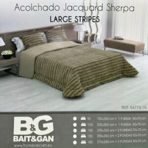 acolchado jacquard sherpa