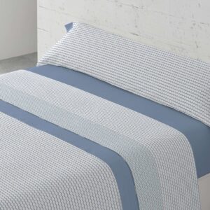 Sábanas 50/50 Algodón Poliéster cloe azul de Confort y Estilo de Hogar, tienda sábanas Valencia
