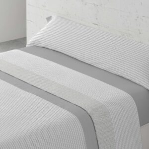 Sábanas 50/50 Algodón Poliéster cloe gris de Confort y Estilo de Hogar, tienda sábanas Valencia