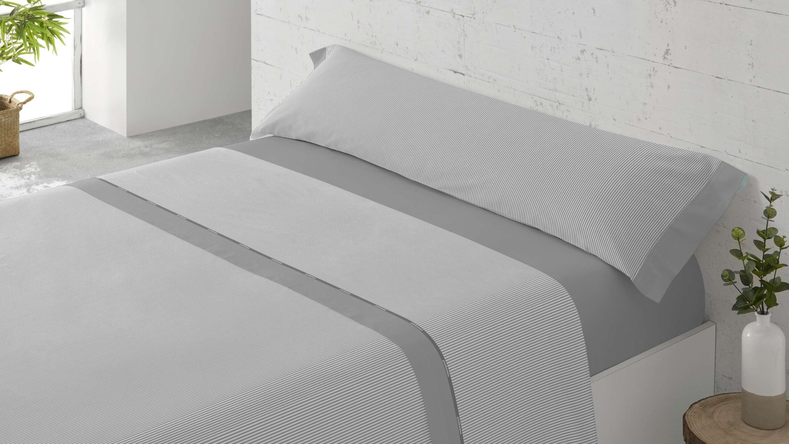 greco gris Sábanas 50/50 Algodón Poliéster greco gris de Confort y Estilo de Hogar, tienda sábanas Valencia
