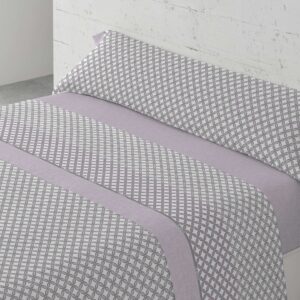 Sábanas 50/50 Algodón Poliéster trébol malva de Confort y Estilo de Hogar, tienda sábanas Valencia